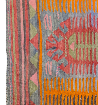 Vintage Kilim Rug,Afyon Kilim 3'2" x 5" feet 96 x 154 cm