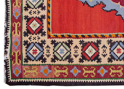 Vintage Kilim Rug,Şarköy Göçmen Kilim 3'2" x 5" feet 96 x 154 cm