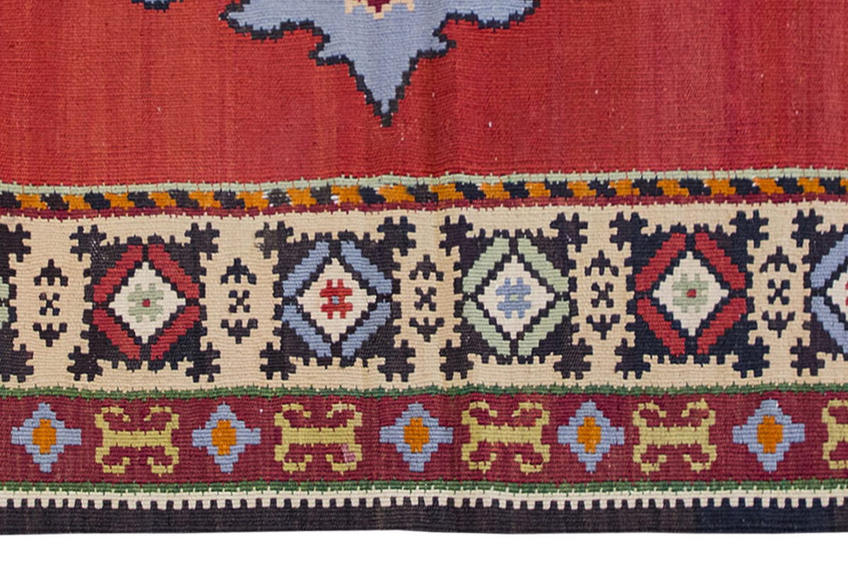Vintage Kilim Rug,Şarköy Göçmen Kilim 3'2" x 5" feet 96 x 154 cm