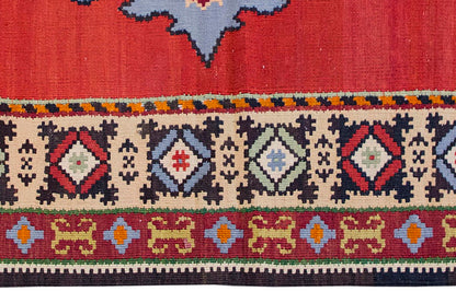 Vintage Kilim Rug,Şarköy Göçmen Kilim 3'2" x 5" feet 96 x 154 cm
