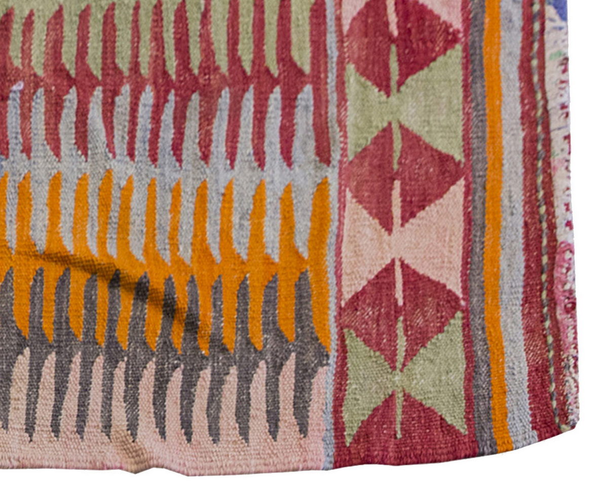 Vintage Kilim Rug,Afyon Kilim 3'2" x 5" feet 96 x 154 cm