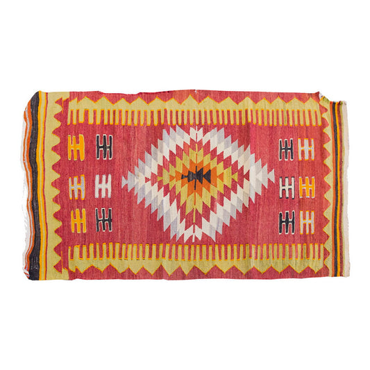 Vintage Kilim Rug,Afyon Kilim 3'2" x 5" feet 97 x 148 cm