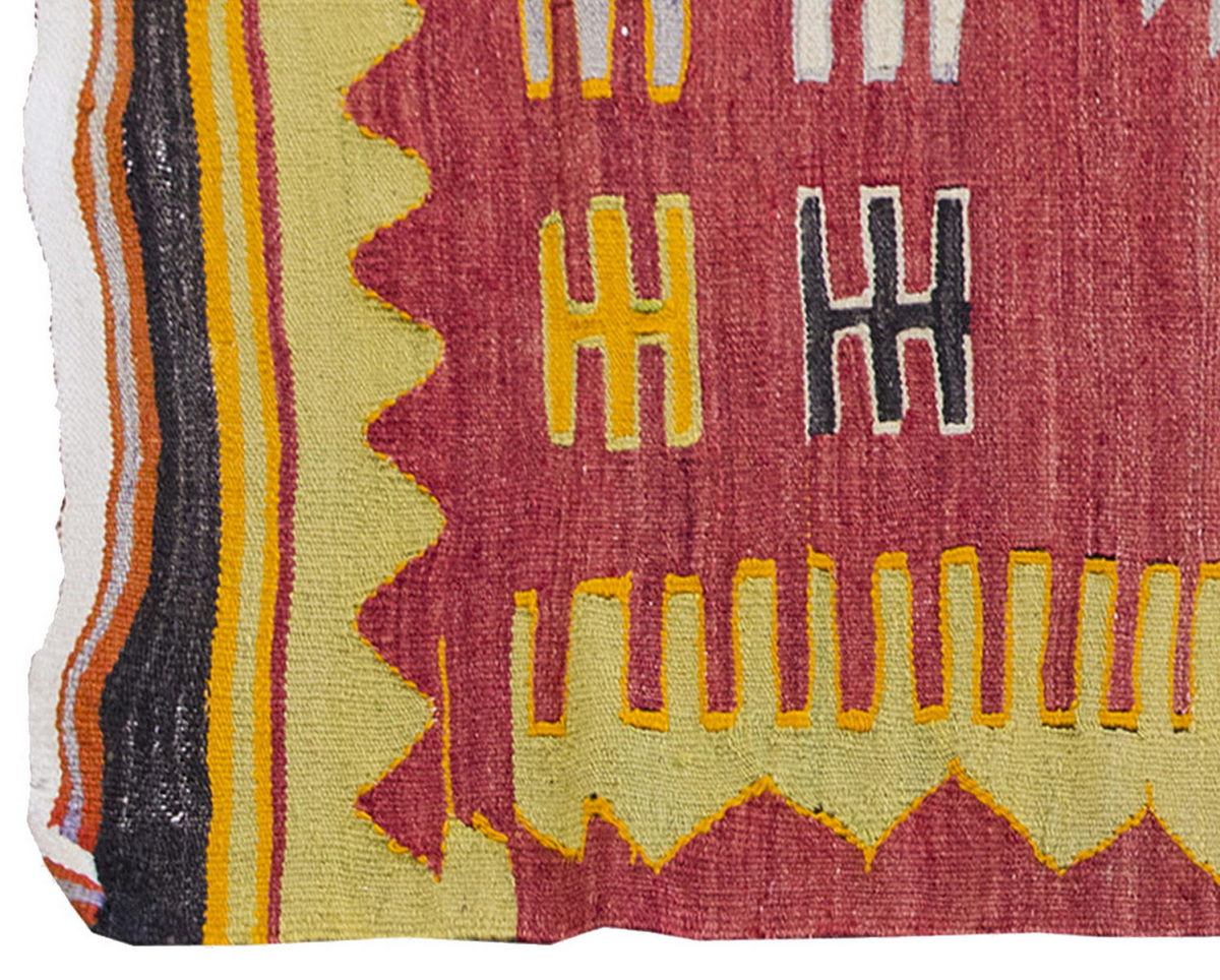 Vintage Kilim Rug,Afyon Kilim 3'2" x 5" feet 97 x 148 cm