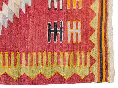Vintage Kilim Rug,Afyon Kilim 3'2" x 5" feet 97 x 148 cm