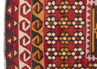 Vintage Kilim Rug,Kayseri Avşar Kilim 3'2" x 5" feet 97 x 150 cm