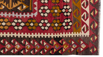 Vintage Kilim Rug,Kayseri Avşar Kilim 3'2" x 5" feet 97 x 150 cm