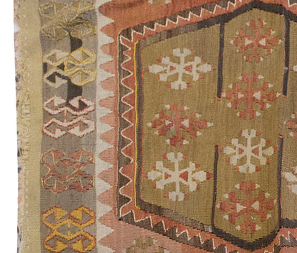 Vintage Kilim Rug,Kırşehir Kilim 3'2" x 5'8" feet 96 x 172 cm