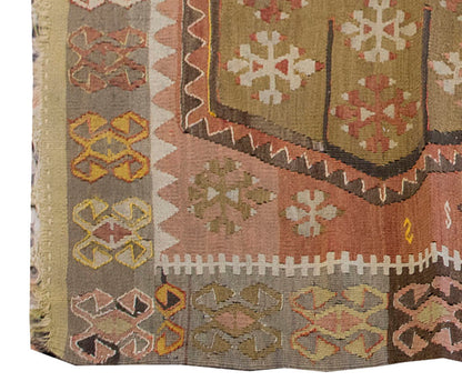 Vintage Kilim Rug,Kırşehir Kilim 3'2" x 5'8" feet 96 x 172 cm