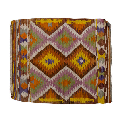 Vintage Kilim Rug,Nomadic Barak Kilim 3'3" x 4'1" feet 99 x 125 cm