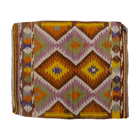 Vintage Kilim Rug,Nomadic Barak Kilim 3'3" x 4'1" feet 99 x 125 cm