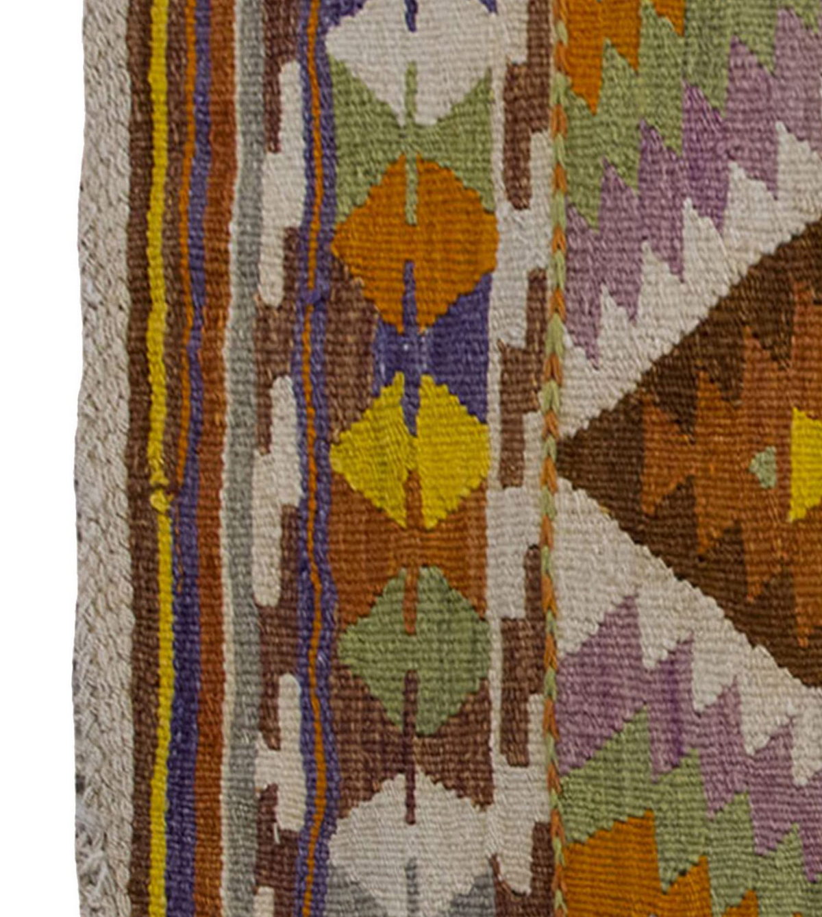 Vintage Kilim Rug,Nomadic Barak Kilim 3'3" x 4'1" feet 99 x 125 cm