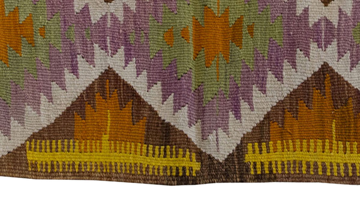 Vintage Kilim Rug,Nomadic Barak Kilim 3'3" x 4'1" feet 99 x 125 cm