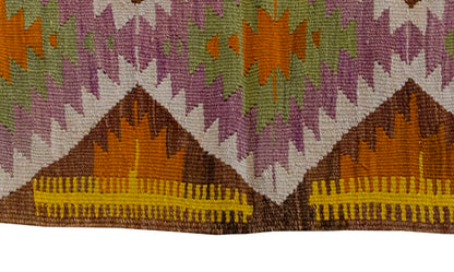 Vintage Kilim Rug,Nomadic Barak Kilim 3'3" x 4'1" feet 99 x 125 cm