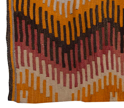 Vintage Kilim Rug,Afyon Kilim 3'3" x 4'6" feet 100 x 137 cm