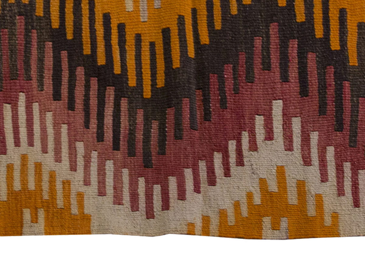 Vintage Kilim Rug,Afyon Kilim 3'3" x 4'6" feet 100 x 137 cm