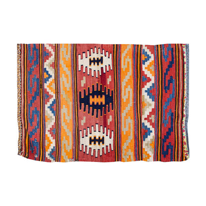 Vintage Kilim Rug,Afyon Kilim 3'3" x 4'8" feet 100 x 143 cm
