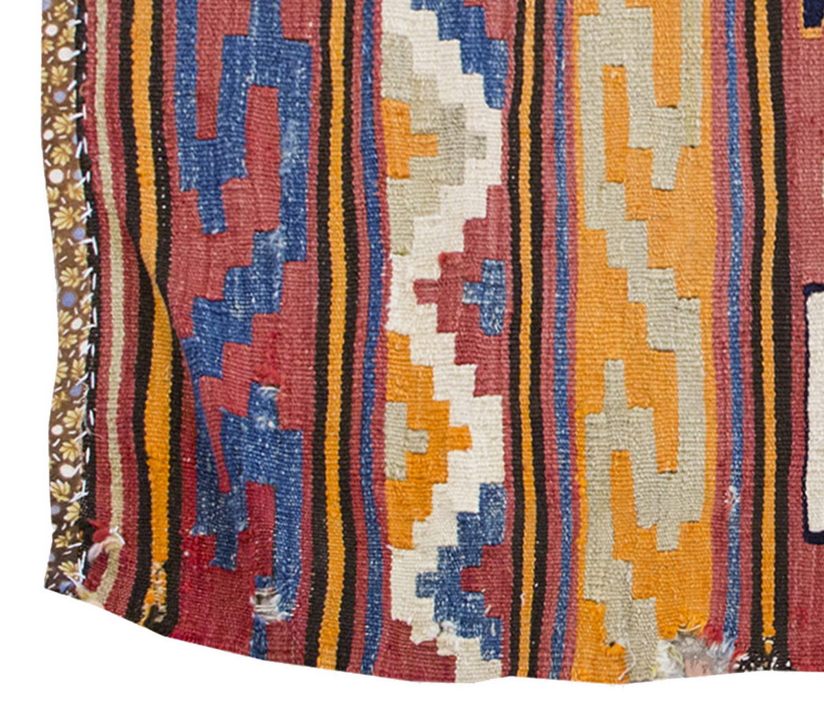 Vintage Kilim Rug,Afyon Kilim 3'3" x 4'8" feet 100 x 143 cm