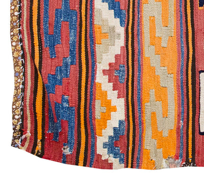 Vintage Kilim Rug,Afyon Kilim 3'3" x 4'8" feet 100 x 143 cm