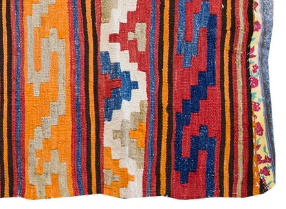 Vintage Kilim Rug,Afyon Kilim 3'3" x 4'8" feet 100 x 143 cm