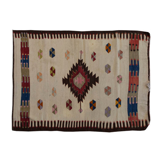 Vintage Kilim Rug,Anamurr Mut Kilim 3'3" x 5" feet 100 x 147 cm