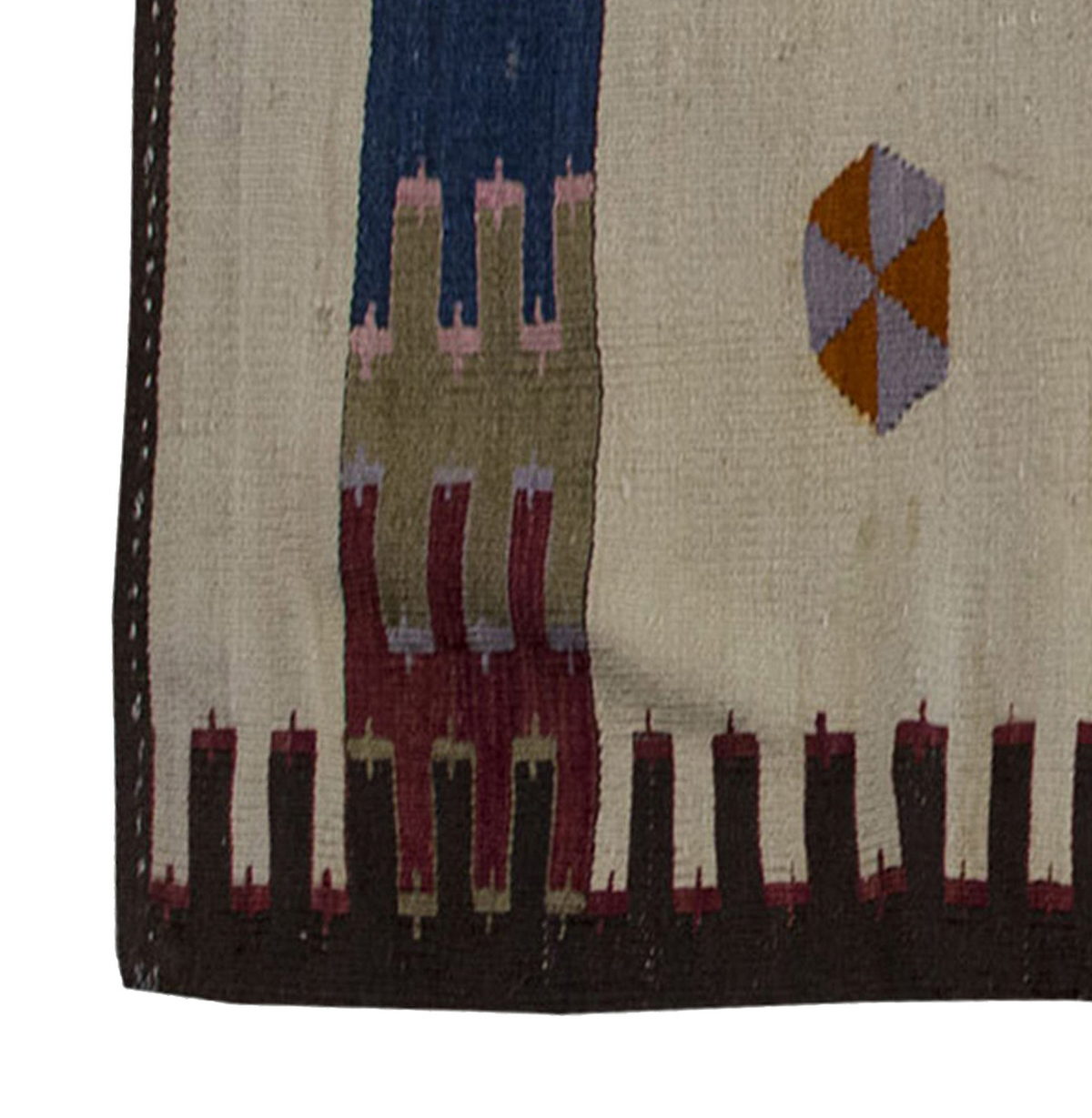 Vintage Kilim Rug,Anamurr Mut Kilim 3'3" x 5" feet 100 x 147 cm