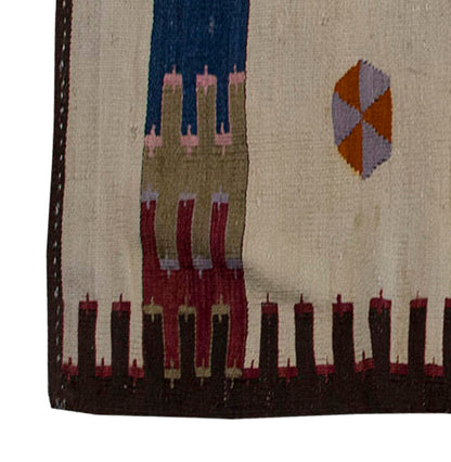 Vintage Kilim Rug,Anamurr Mut Kilim 3'3" x 5" feet 100 x 147 cm