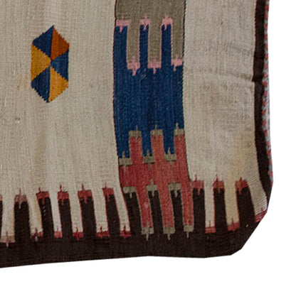 Vintage Kilim Rug,Anamurr Mut Kilim 3'3" x 5" feet 100 x 147 cm