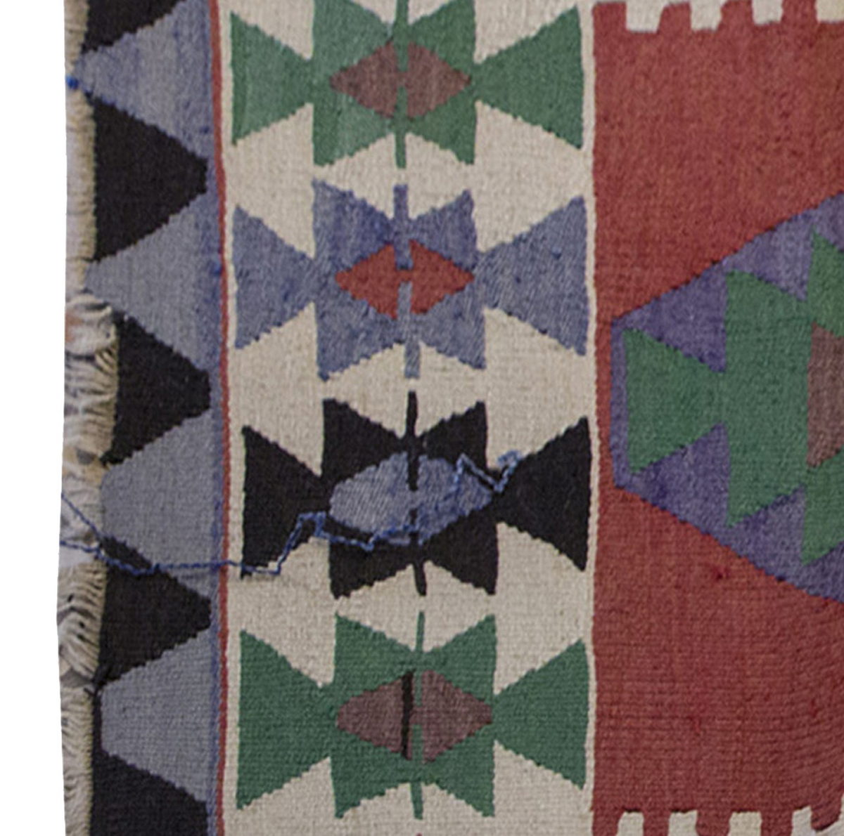 Vintage Kilim Rug,Kayseri Kilim 3'3" x 5" feet 100 x 150 cm