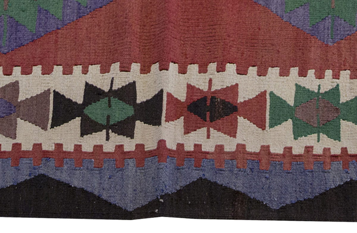 Vintage Kilim Rug,Kayseri Kilim 3'3" x 5" feet 100 x 150 cm