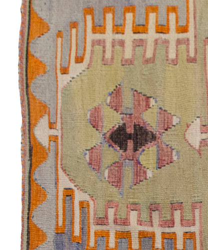 Vintage Kilim Rug,Konya Kilim 3'3" x 5" feet 99 x 152 cm