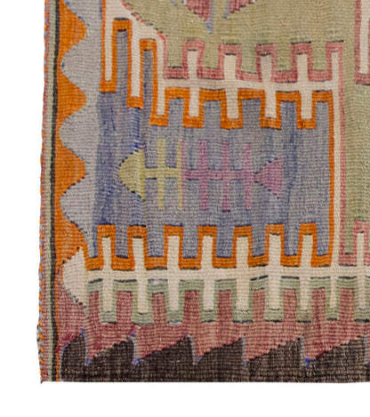 Vintage Kilim Rug,Konya Kilim 3'3" x 5" feet 99 x 152 cm