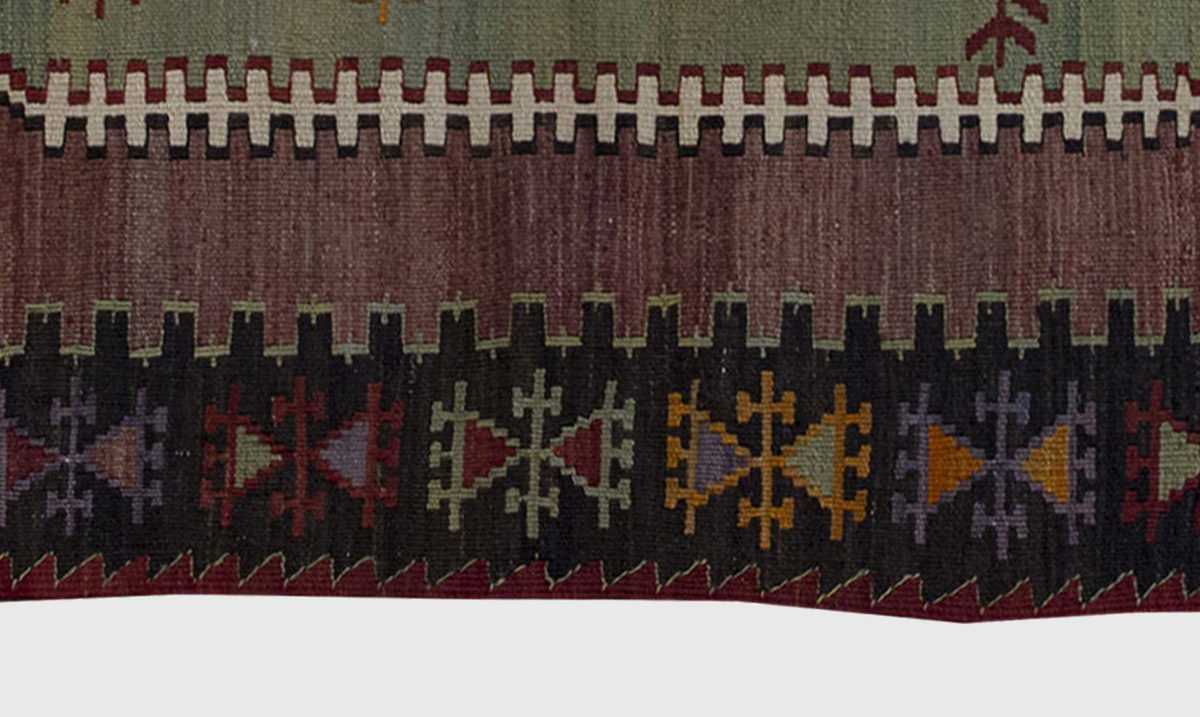 Vintage Kilim Rug,Afyon Emirdağ Kilim 3'3" x 5" feet 99 x 152 cm