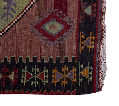 Vintage Kilim Rug,Afyon Emirdağ Kilim 3'3" x 5" feet 99 x 152 cm