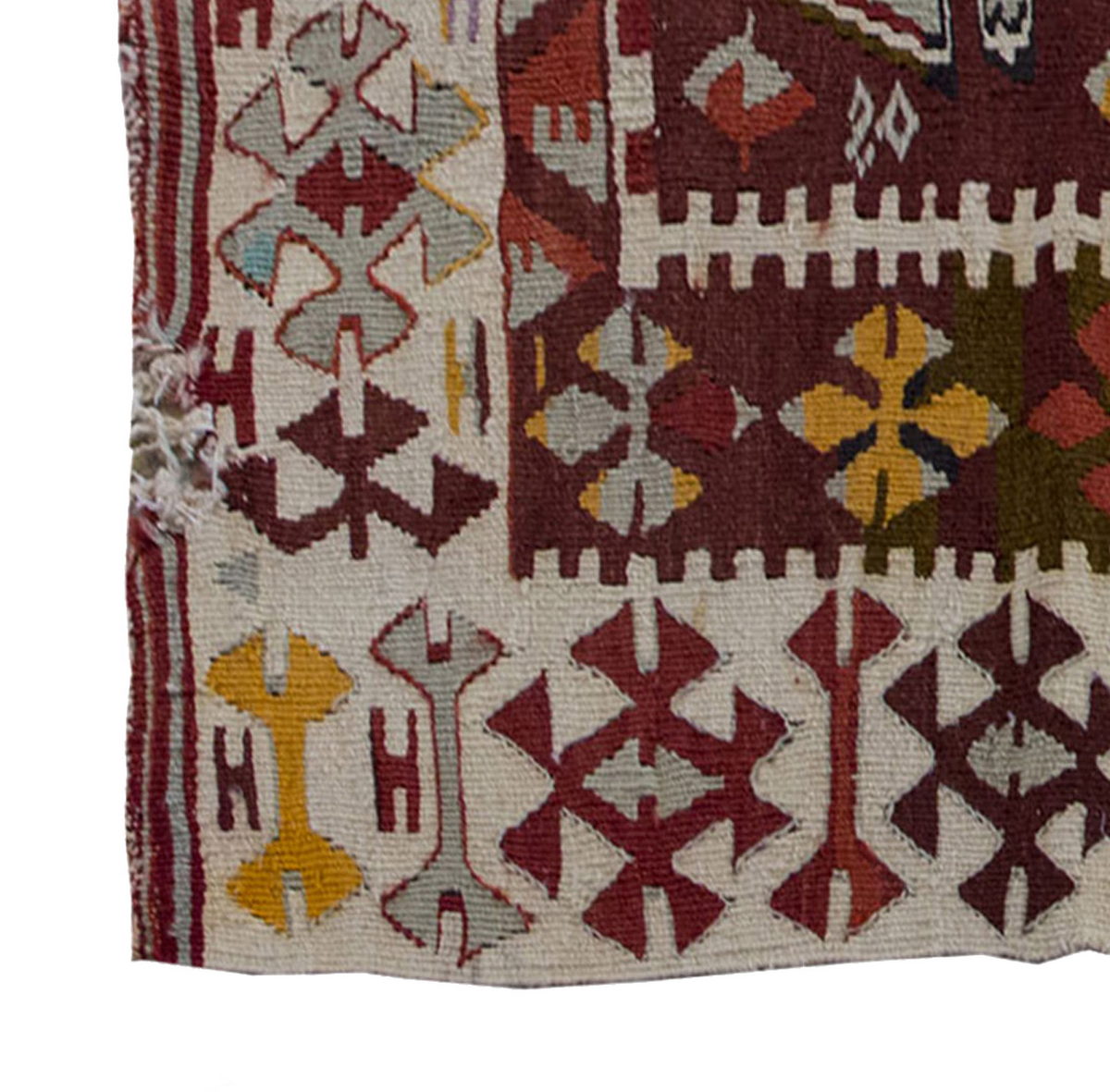 Vintage Kilim Rug,Konya Kilim 3'3" x 5'2" feet 100 x 157 cm