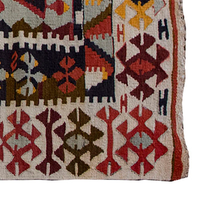 Vintage Kilim Rug,Konya Kilim 3'3" x 5'2" feet 100 x 157 cm
