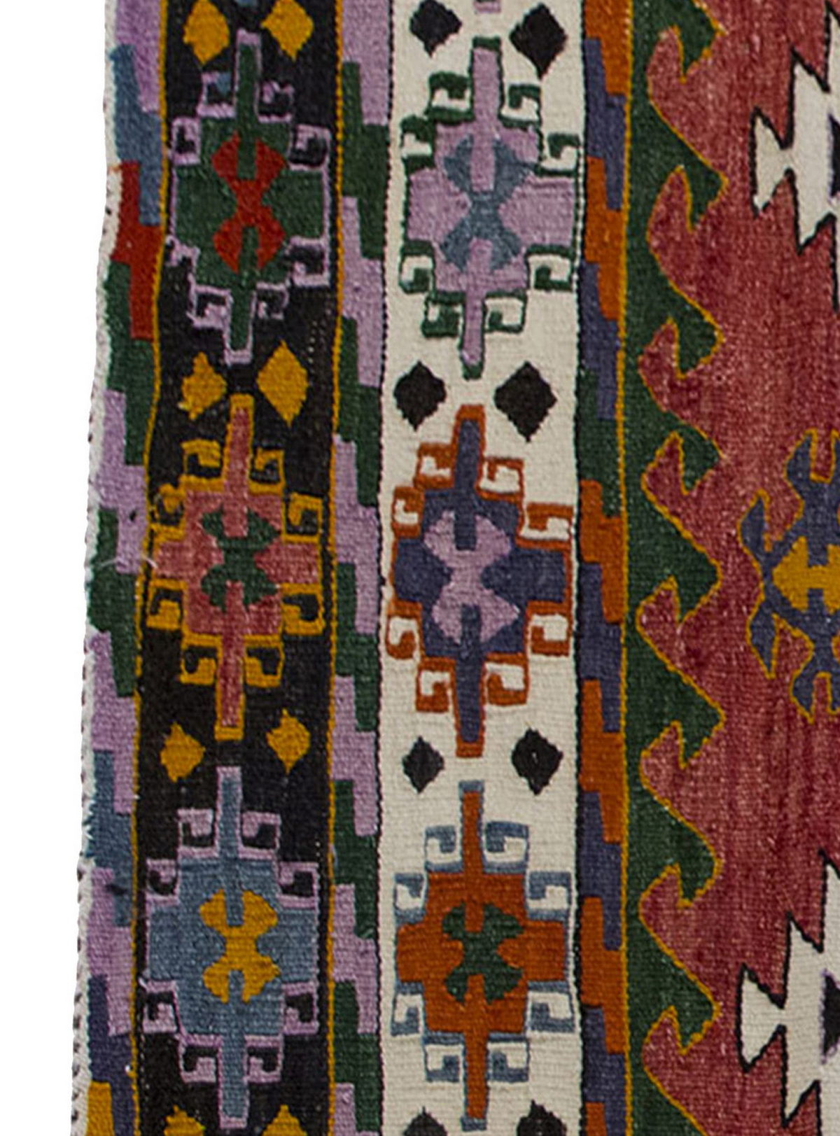 Vintage Kilim Rug,Denizli Kilim 3'3" x 5'4" feet 99 x 162 cm