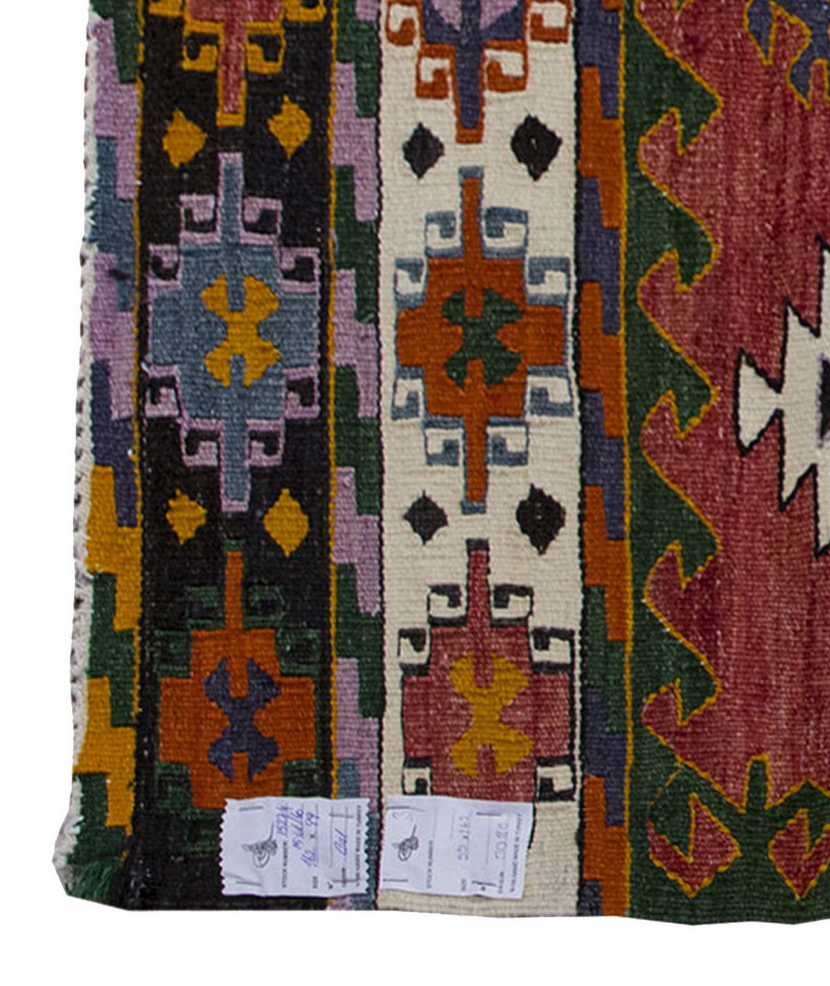Vintage Kilim Rug,Denizli Kilim 3'3" x 5'4" feet 99 x 162 cm