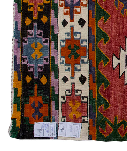 Vintage Kilim Rug,Denizli Kilim 3'3" x 5'4" feet 99 x 162 cm