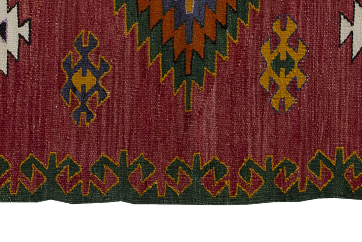 Vintage Kilim Rug,Denizli Kilim 3'3" x 5'4" feet 99 x 162 cm