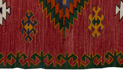 Vintage Kilim Rug,Denizli Kilim 3'3" x 5'4" feet 99 x 162 cm