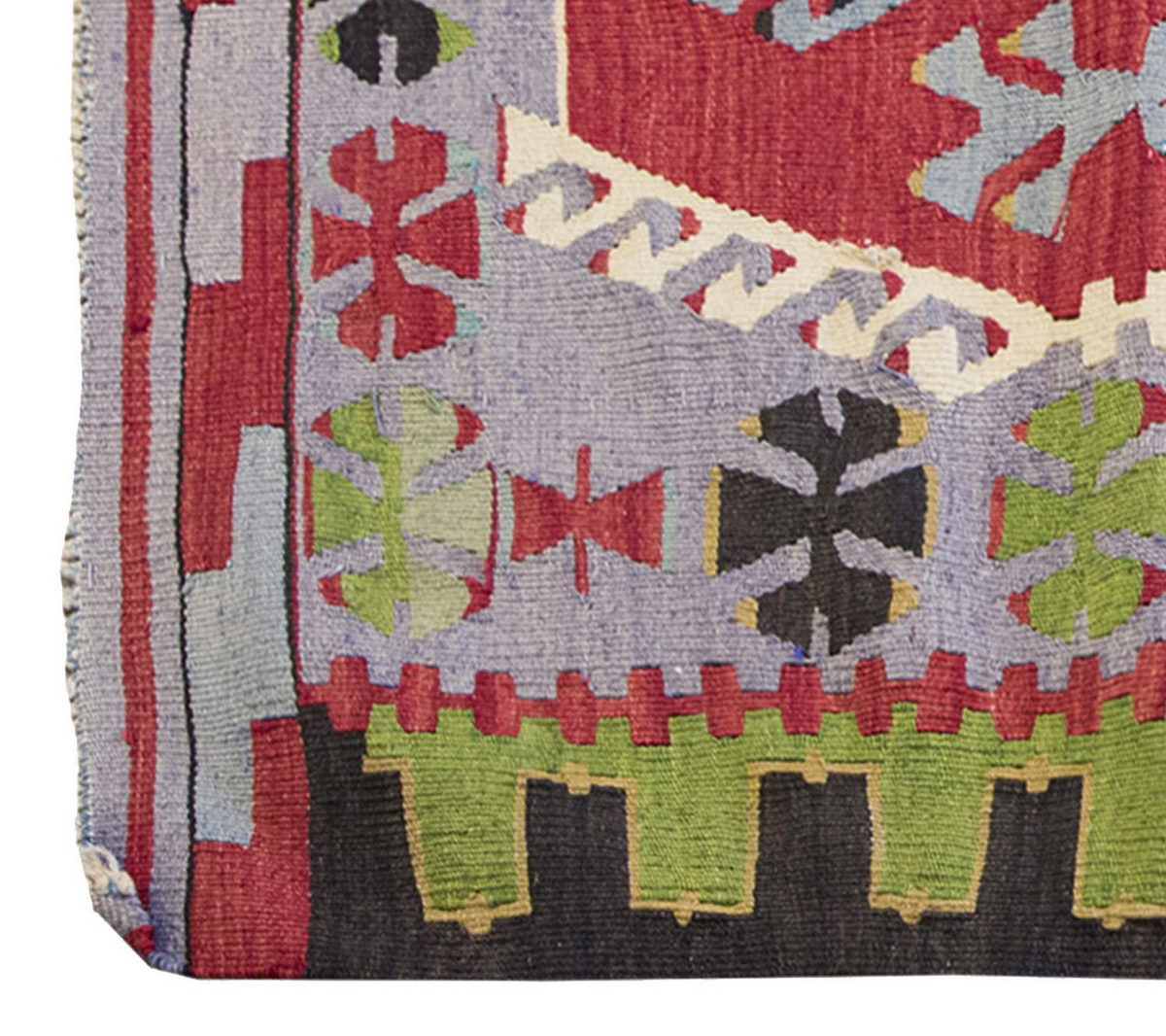 Vintage Kilim Rug,Denizli Kilim 3" x 4'2" feet 87 x 127 cm