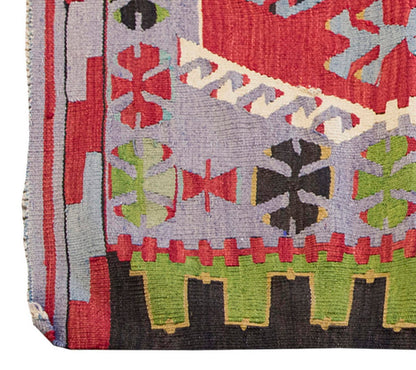 Vintage Kilim Rug,Denizli Kilim 3" x 4'2" feet 87 x 127 cm