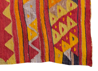 Vintage Kilim Rug,West Part of Turkey Kilim 3'4" x 4" feet 102 x 123 cm