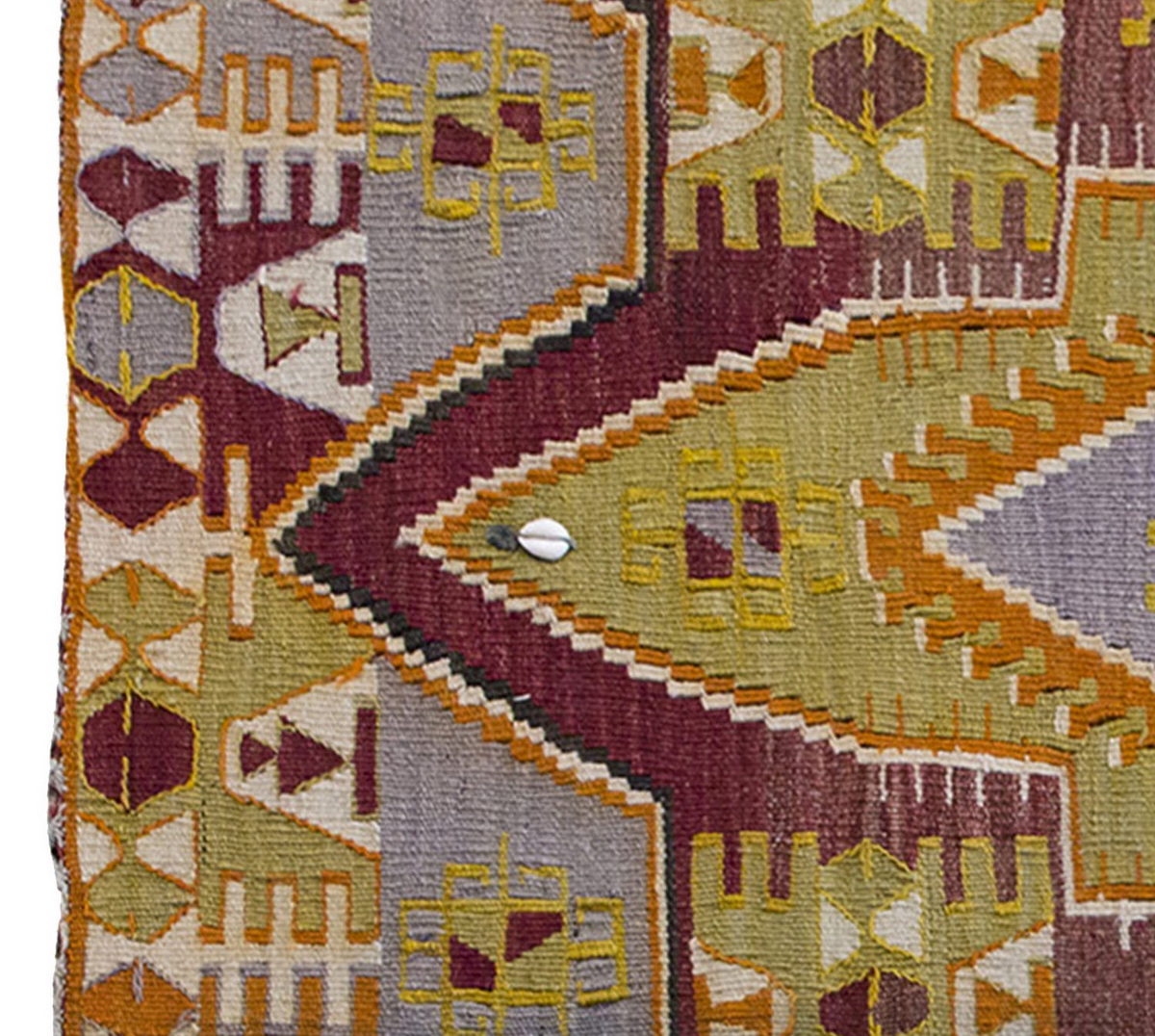 Vintage Kilim Rug,Konya Kilim 3'4" x 4'3" feet 101 x 130 cm