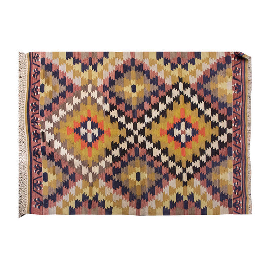 Vintage Kilim Rug,Konya Kilim 3'4" x 4'7" feet 102 x 140 cm