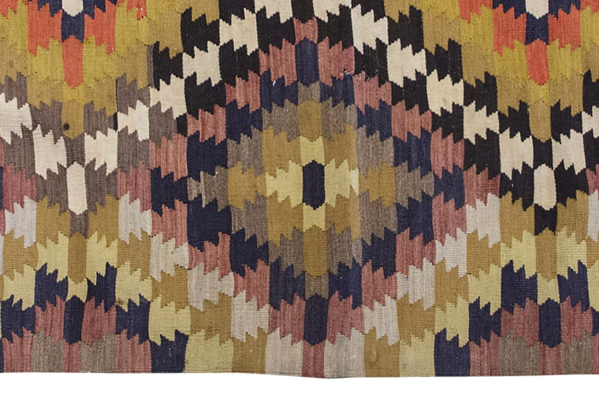 Vintage Kilim Rug,Konya Kilim 3'4" x 4'7" feet 102 x 140 cm
