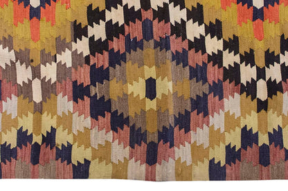Vintage Kilim Rug,Konya Kilim 3'4" x 4'7" feet 102 x 140 cm