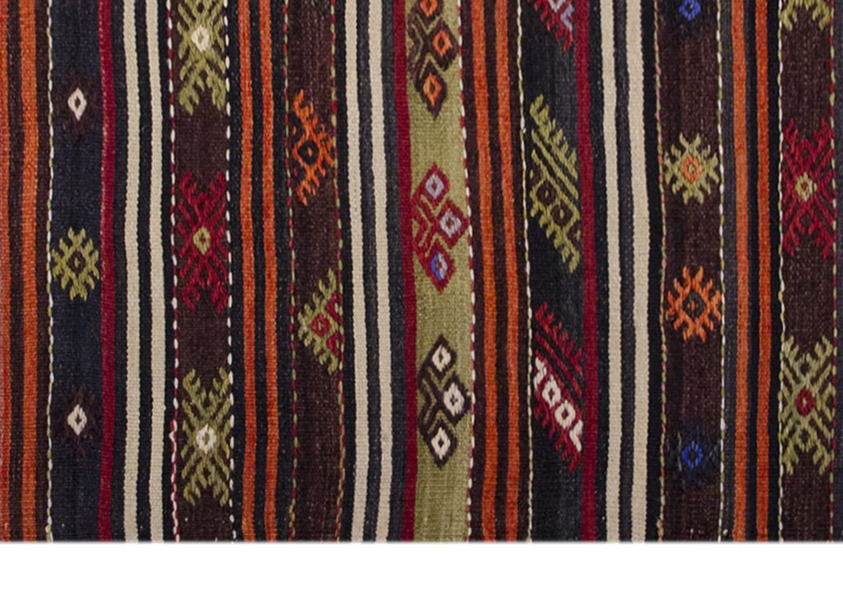 Vintage Kilim Rug,Konya Kilim 3'4" x 4'9" feet 102 x 145 cm
