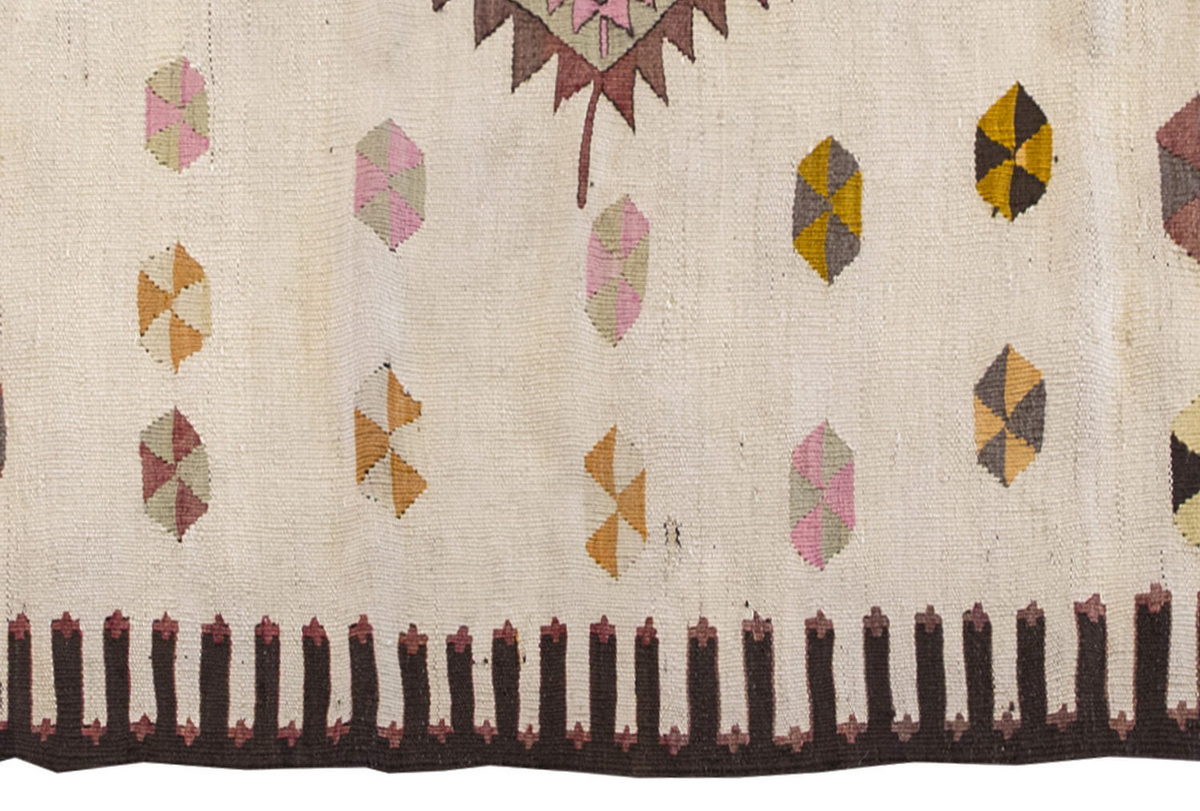 Vintage Kilim Rug,Mut Kilim 3'4" x 5'3" feet 101 x 160 cm