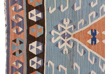 Vintage Kilim Rug,Kayseri Kilim 3'4" x 5'5" feet 101 x 166 cm